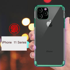MK ® iPhone 11 Pro Max Baseus Ultra-Thin Clear Sparkling Edge Case
