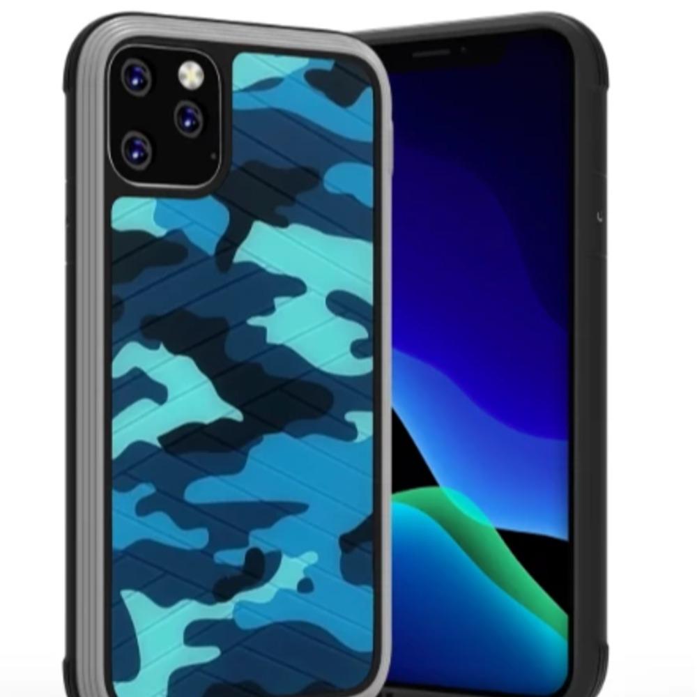 MK ® iPhone 11 Pro Max Raigor Inverse Army Pattern Shockproof Protective Case