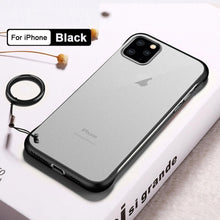 Load image into Gallery viewer, iPhone 11 Series (3 in 1 Combo) Frameless Transparent Case + Tempered Glass + Camera Lens Guard

