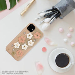MK ® iPhone 11 Pro Max  Luna Aristo 3D Flower Print Case