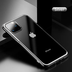 MK ® iPhone 11 Pro Max Baseus Ultra-Thin Clear Sparkling Edge Case