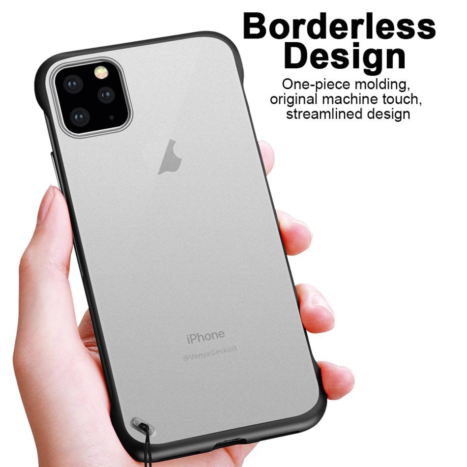 iPhone 11 Pro Max Luxury Frameless Transparent Case