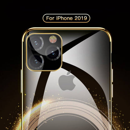 iPhone 11 Pro Max Electroplating Silicone Transparent Glitter Case
