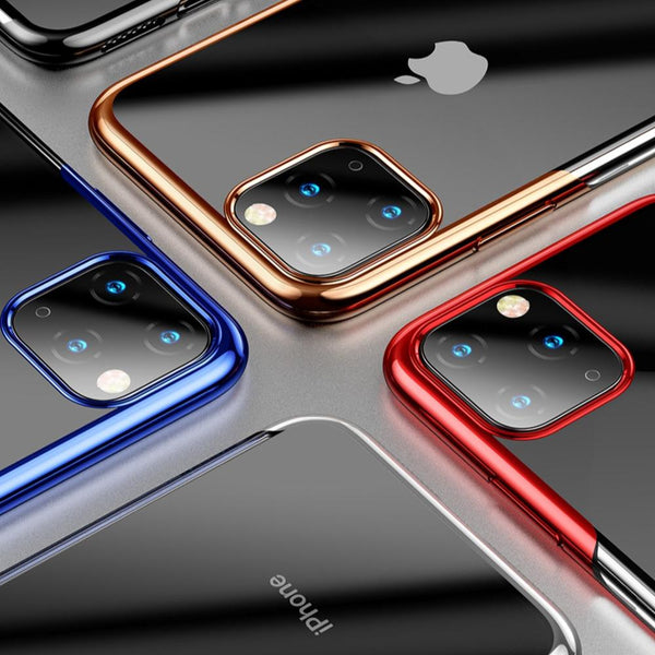 Baseus ® iPhone 11 Ultra-Thin Transparent Sparkling Edge Case