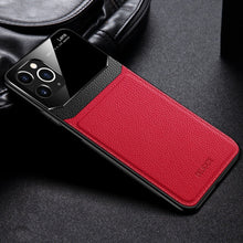 Load image into Gallery viewer, iPhone 11 Pro Max Sleek Slim Leather Glass Case
