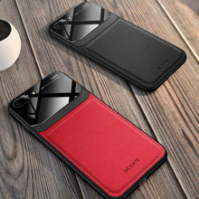 Load image into Gallery viewer, iPhone 8 Plus Sleek Slim Leather Glass Case
