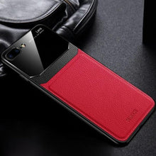 Load image into Gallery viewer, iPhone 8 Plus Sleek Slim Leather Glass Case
