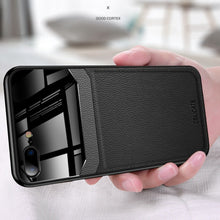 Load image into Gallery viewer, iPhone 8 Plus Sleek Slim Leather Glass Case

