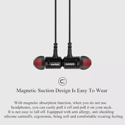 ipipoo ® Wireless Smart Sport Stereo Earphones-IL97BL (Black)