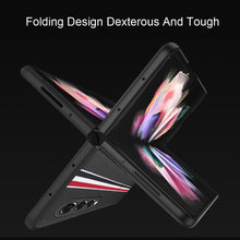 Load image into Gallery viewer, Galaxy Z Fold4 Luxury Leather Splice Case
