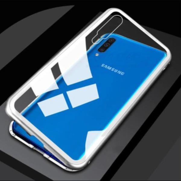 Galaxy M40 Electronic Auto-Fit Magnetic Transparent Glass Case