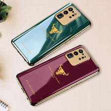 Load image into Gallery viewer, Galaxy S20 Ultra Bull Pattern Electroplating Glass Case
