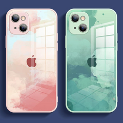 iPhone 12 Series Colorful Wave Glass Phone Case