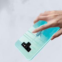 Load image into Gallery viewer, Galaxy Note 9 Watercolor Mapple Leaf Glass Case
