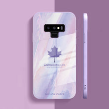 Load image into Gallery viewer, Galaxy Note 9 Watercolor Mapple Leaf Glass Case
