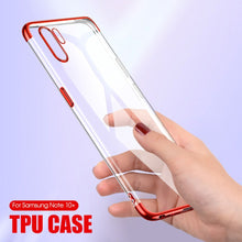 Load image into Gallery viewer, Galaxy Note 10 Electroplating Silicone Transparent Glitter Case
