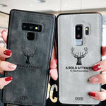 Galaxy Note 9 (3 in 1 Combo) Deer Case + Tempered Glass + Earphones