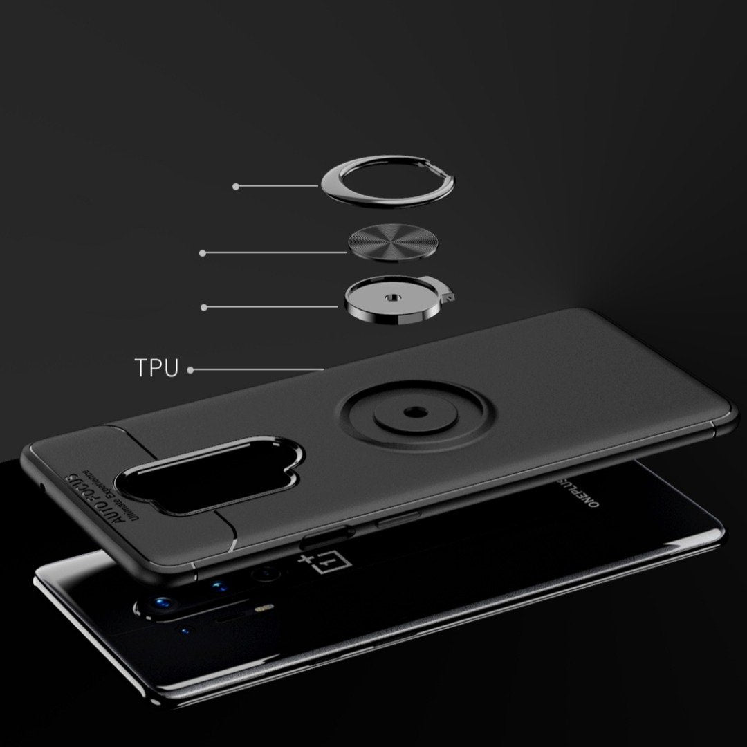 OnePlus 8 Pro Metallic Finger Ring Holder Matte Case