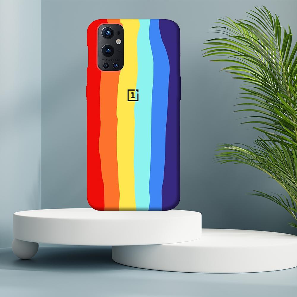 OnePlus Series Rainbow Liquid Silicone Logo Case