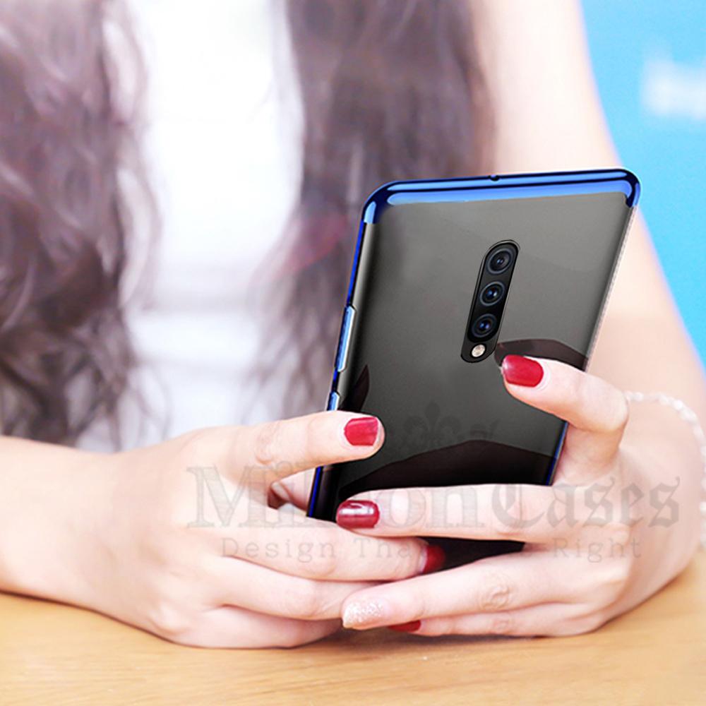 OnePlus 7 Pro Electroplating Silicone Transparent Glitter Case