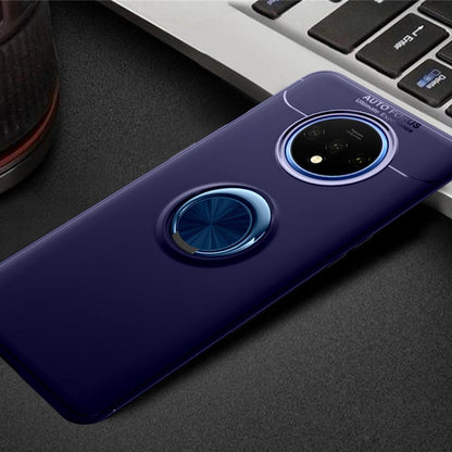OnePlus 7T (2 in 1 Combo) Ring Holder Case + Lens Guard
