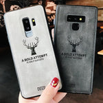 Galaxy Note 9 (3 in 1 Combo) Deer Case + Tempered Glass + Earphones