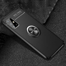 Load image into Gallery viewer, Galaxy A51 (3 in 1 Combo) Metallic Ring Case + Tempered Glass + Earphones
