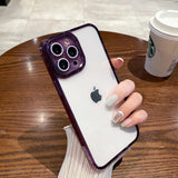 iPhone 14 Series Crystal Diamond Transparent Case