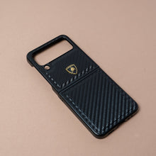 Load image into Gallery viewer, Galaxy Z Flip4 Carbon Fiber Motorsports Case
