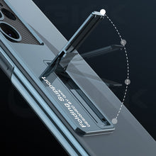 Load image into Gallery viewer, Luxury Ultra Clear Hybrid Stand Case - Samsung
