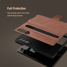 Load image into Gallery viewer, Nillkin ® Galaxy Z Fold4 Luxury Leather Case With Pen Pocket
