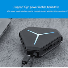 Load image into Gallery viewer, Multi USB 3.0 Hub and Card Reader with Microphone Interface
